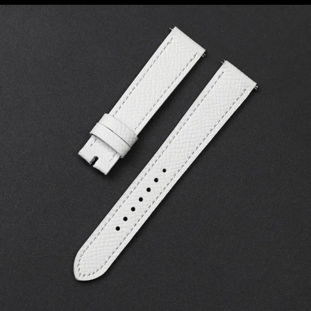 Nwt Watch Strap White Leather 16mm